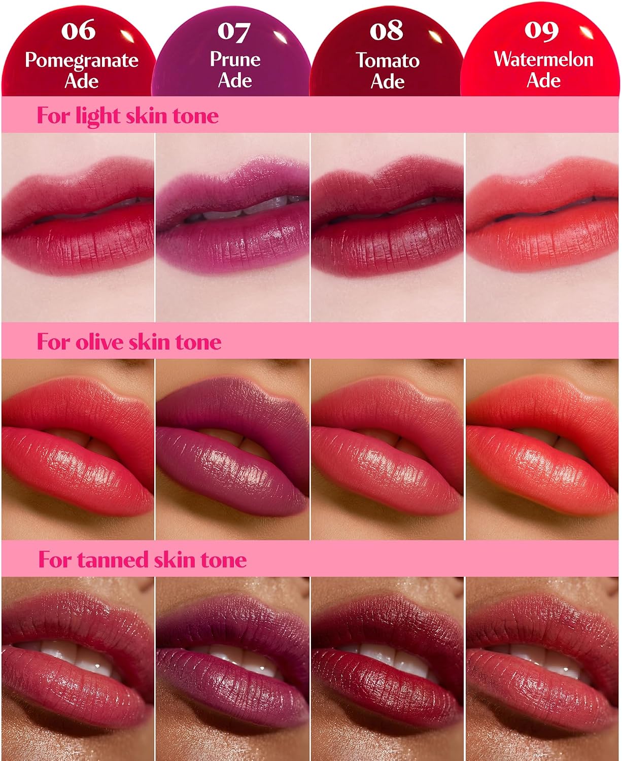 Etude House Dear Darling Water Tint Strawberry Ade (21AD) Bright Vivid Color Lip Tint with Moisturizing Pomegranate & Grapefruit Extract