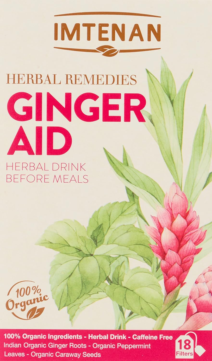 Imtenan Ginger aid tea 18 teabag