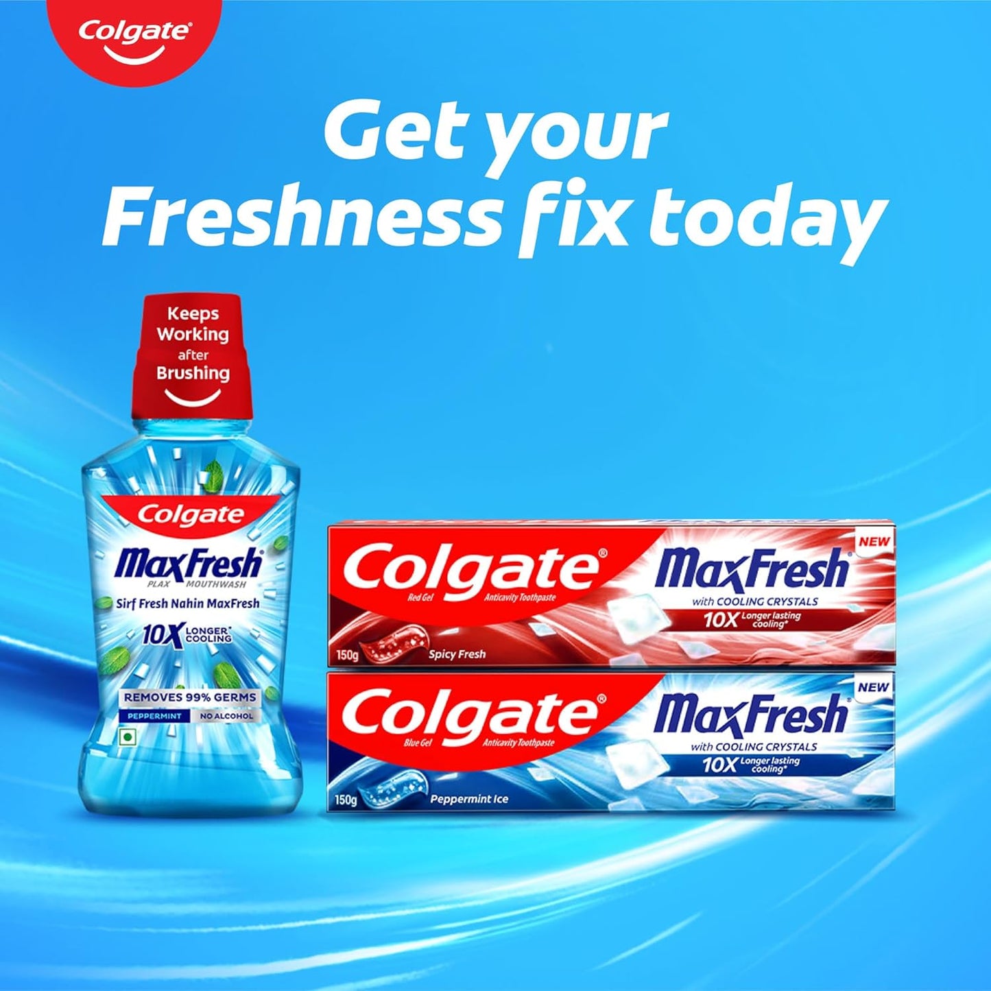 Colgate Plax Peppermint Mint Mouthwash, 500 ml