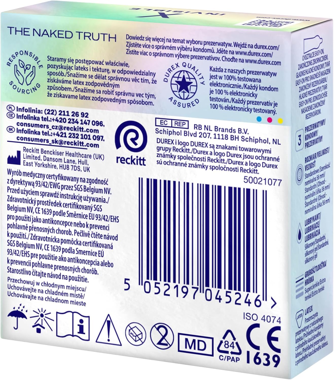 Durex Invisible Ultra Sensitive 3 Count
