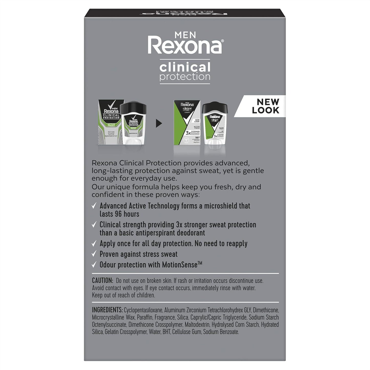 Rexona for Men Clinical Protection Antiperspirant Deodorant Cream 45ml