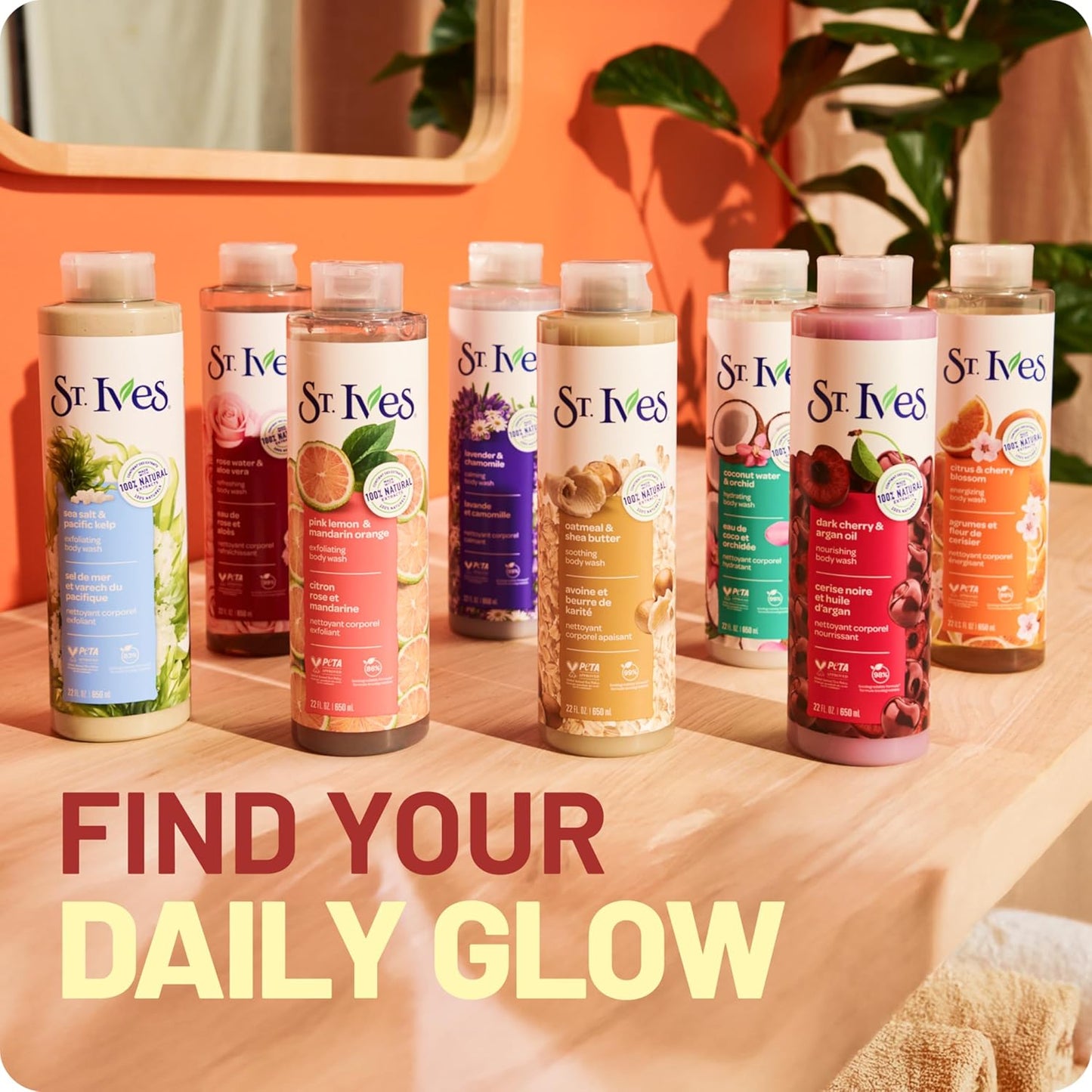 St Ives Body Wash Pink Lemon & Mandarin Orange 700Ml