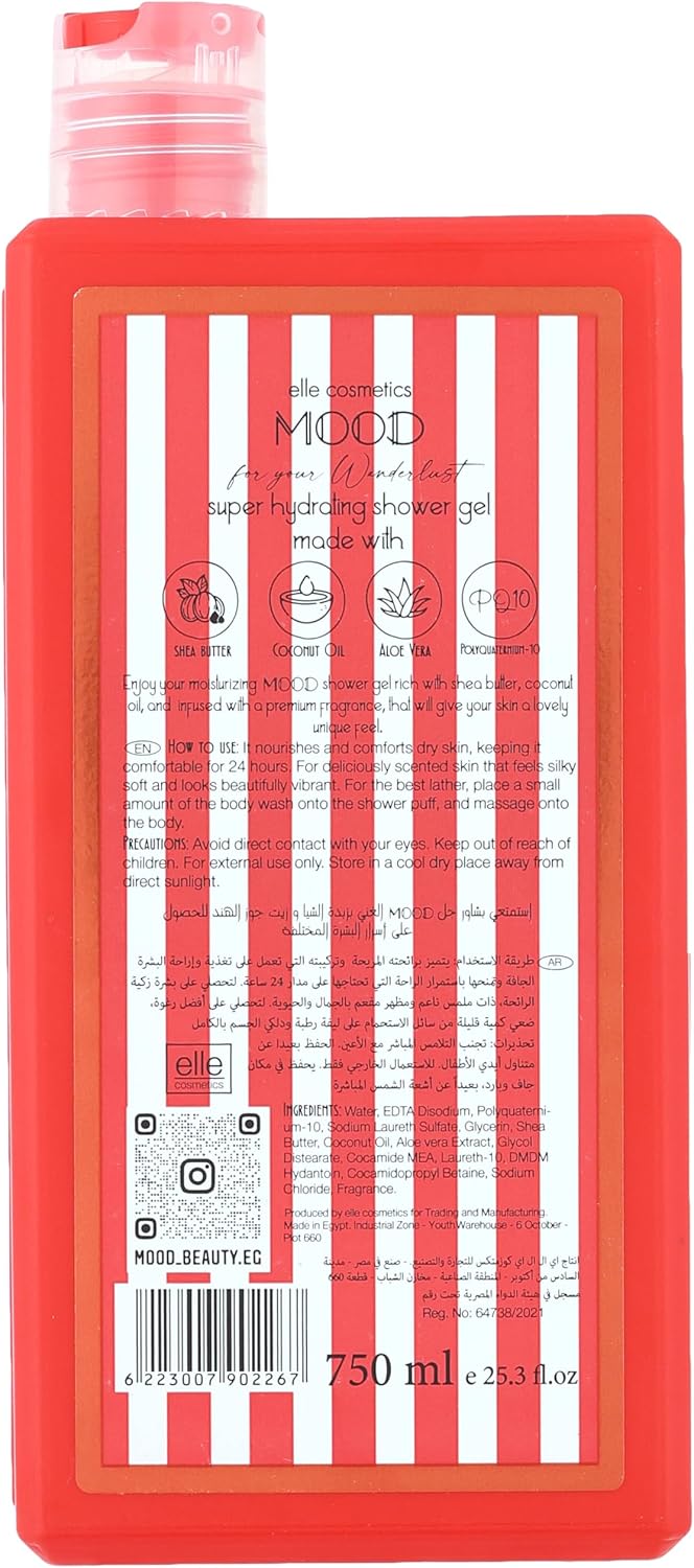MOOD LATINO SHOWER GEL 750ML
