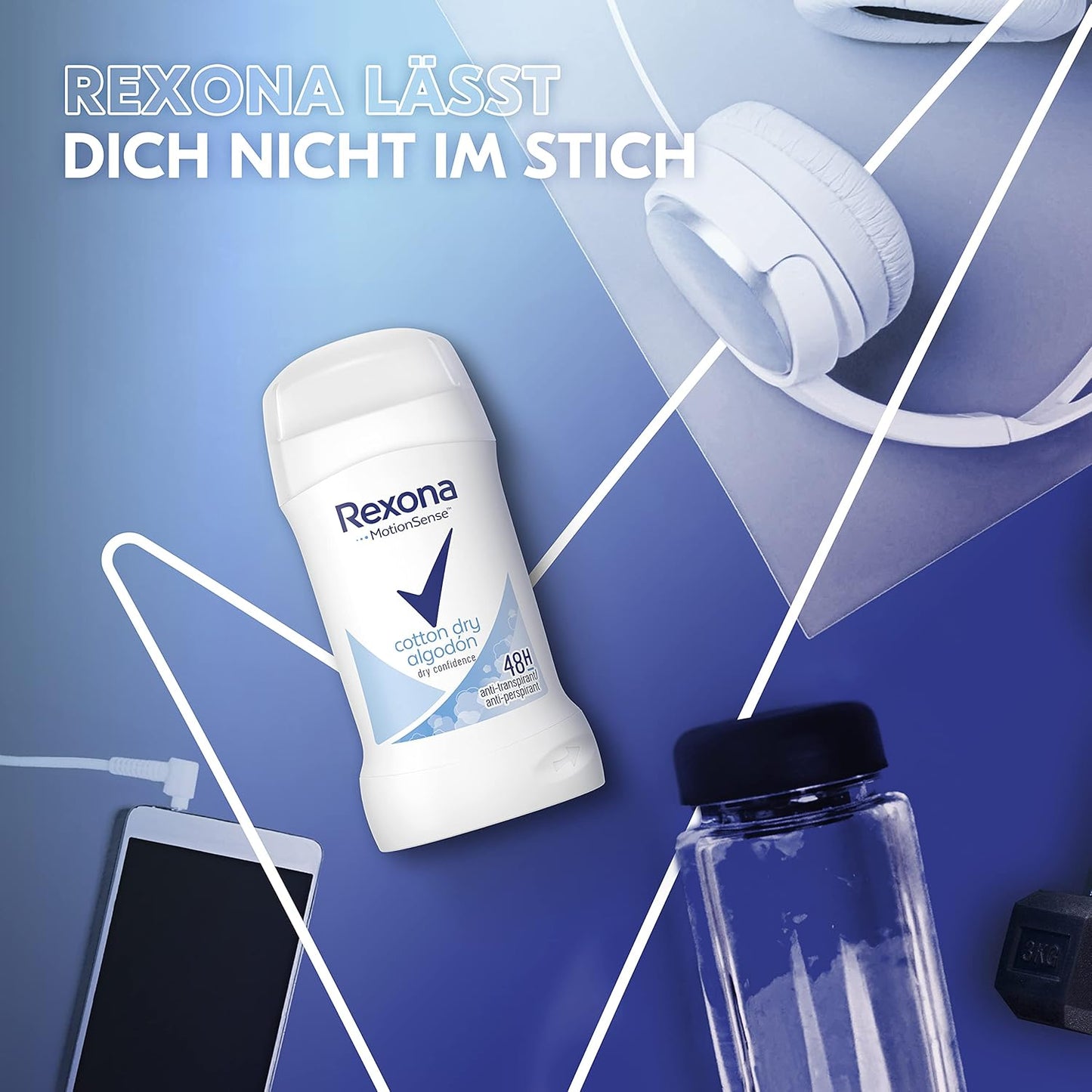Rexona Antiperspirant Cotton Dry Deodorant Stick, 40 ml