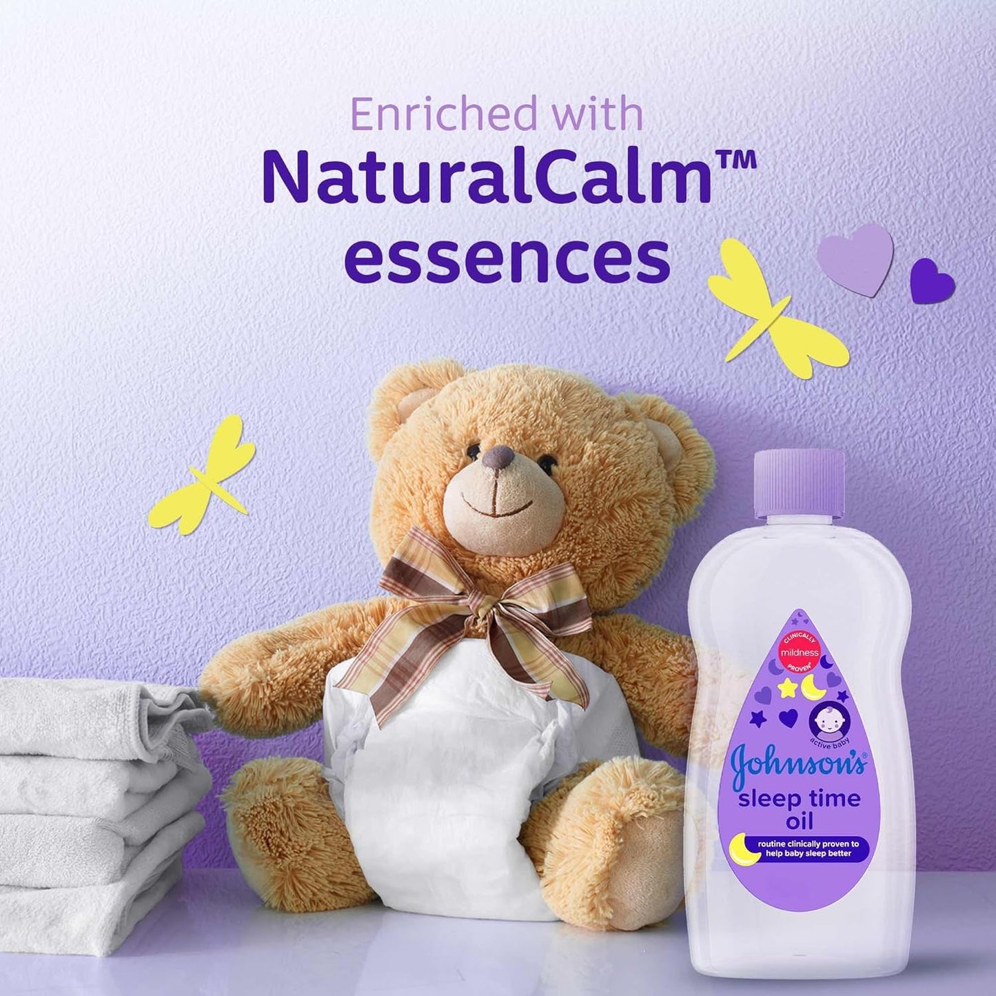 JOHNSON'S Baby Bedtime Oil For Babies, Soothes And Moisturizes Skin, Clinically Proven Gentle Formula Ideal For Sensitive Skin, Helps Your Baby Sleep 200ML