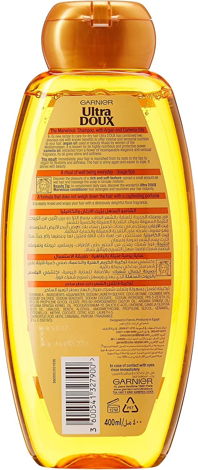 Garnier Ultra Doux The Marvelous Shampoo, 400 ml