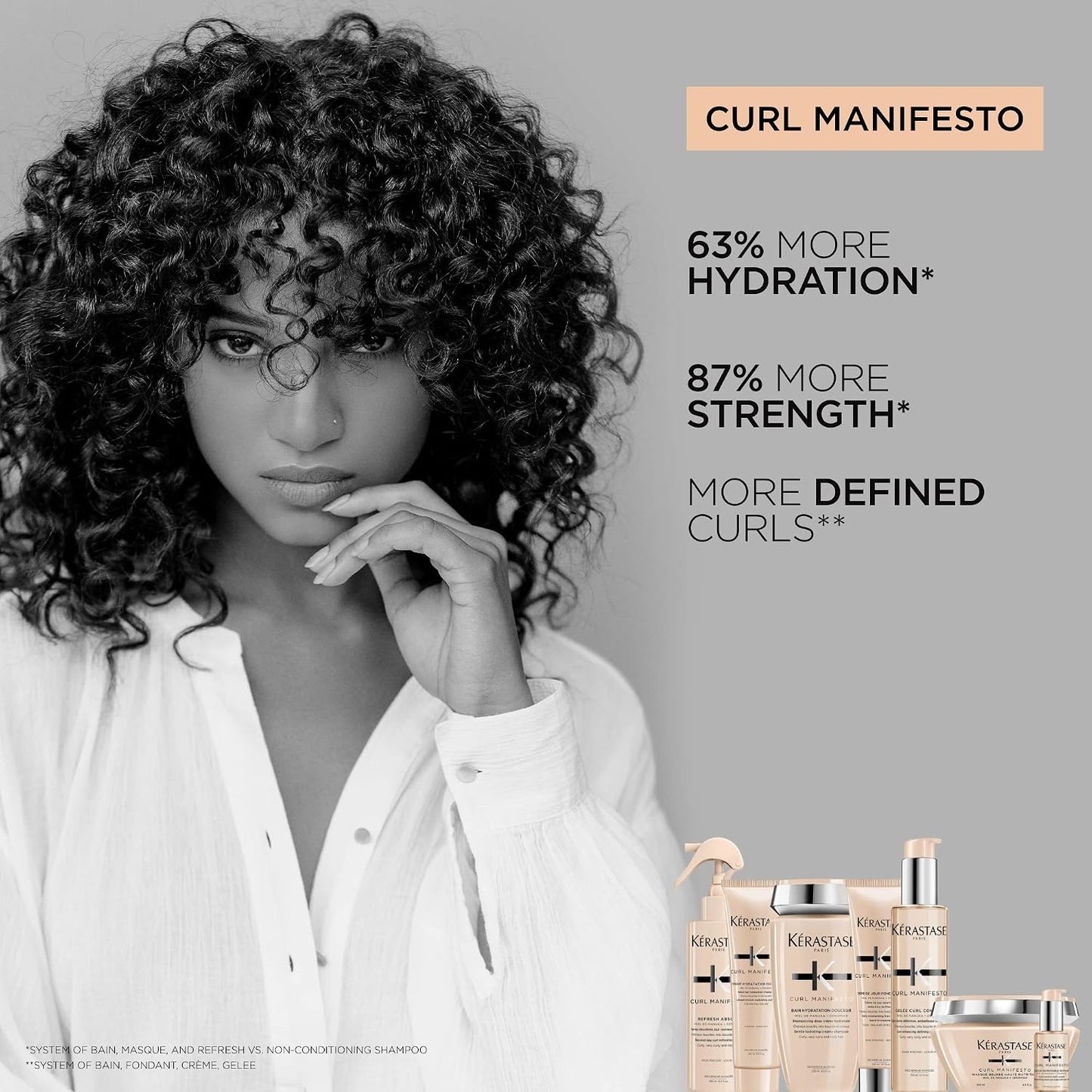 Kérastase Curl Manifesto Gelee Curl Contour Gel-Cream For Curly Hair, With Manuka Honey, Shea Butter & Ceramide - 150ml
