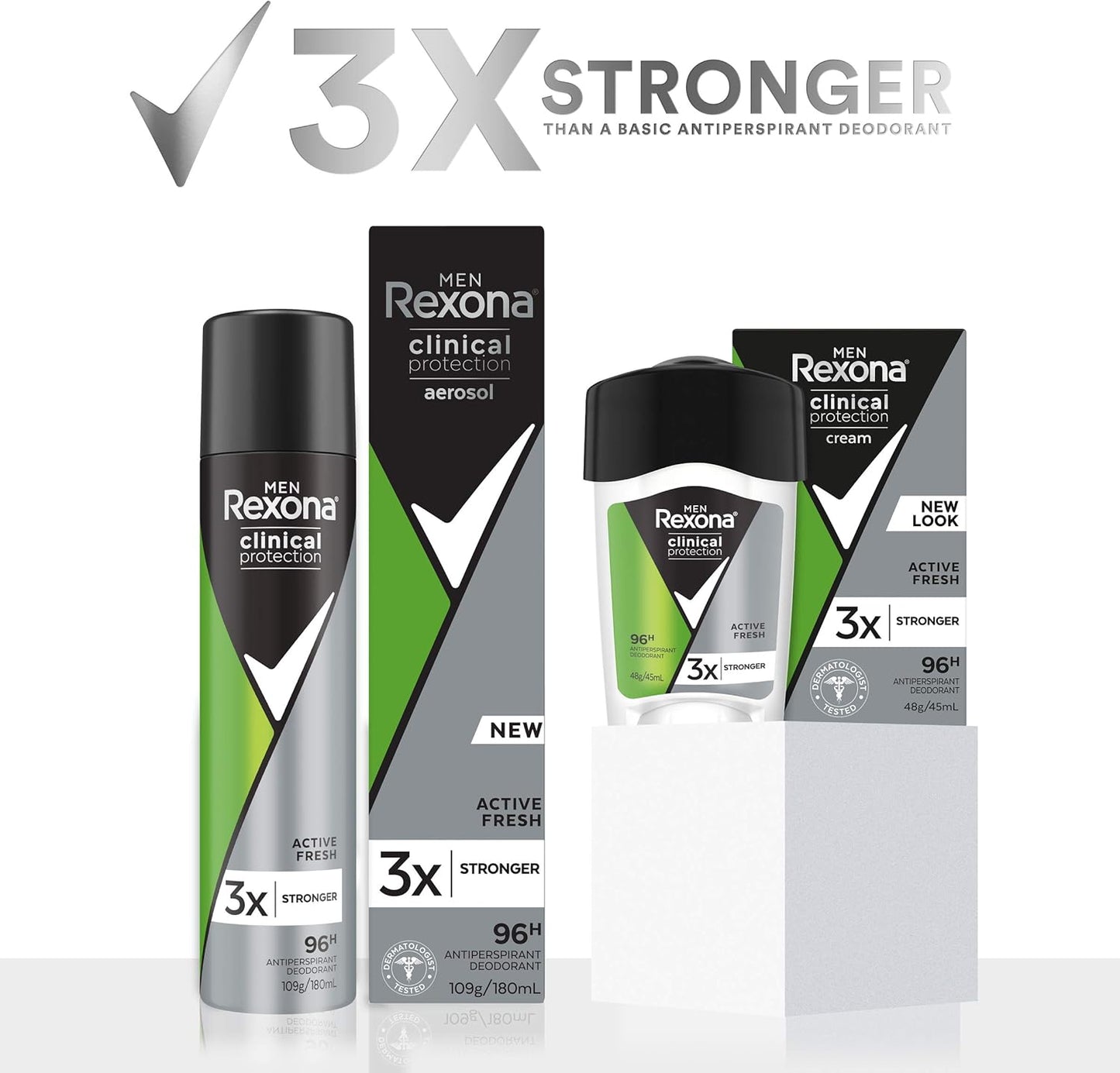 Rexona for Men Clinical Protection Antiperspirant Deodorant Cream 45ml