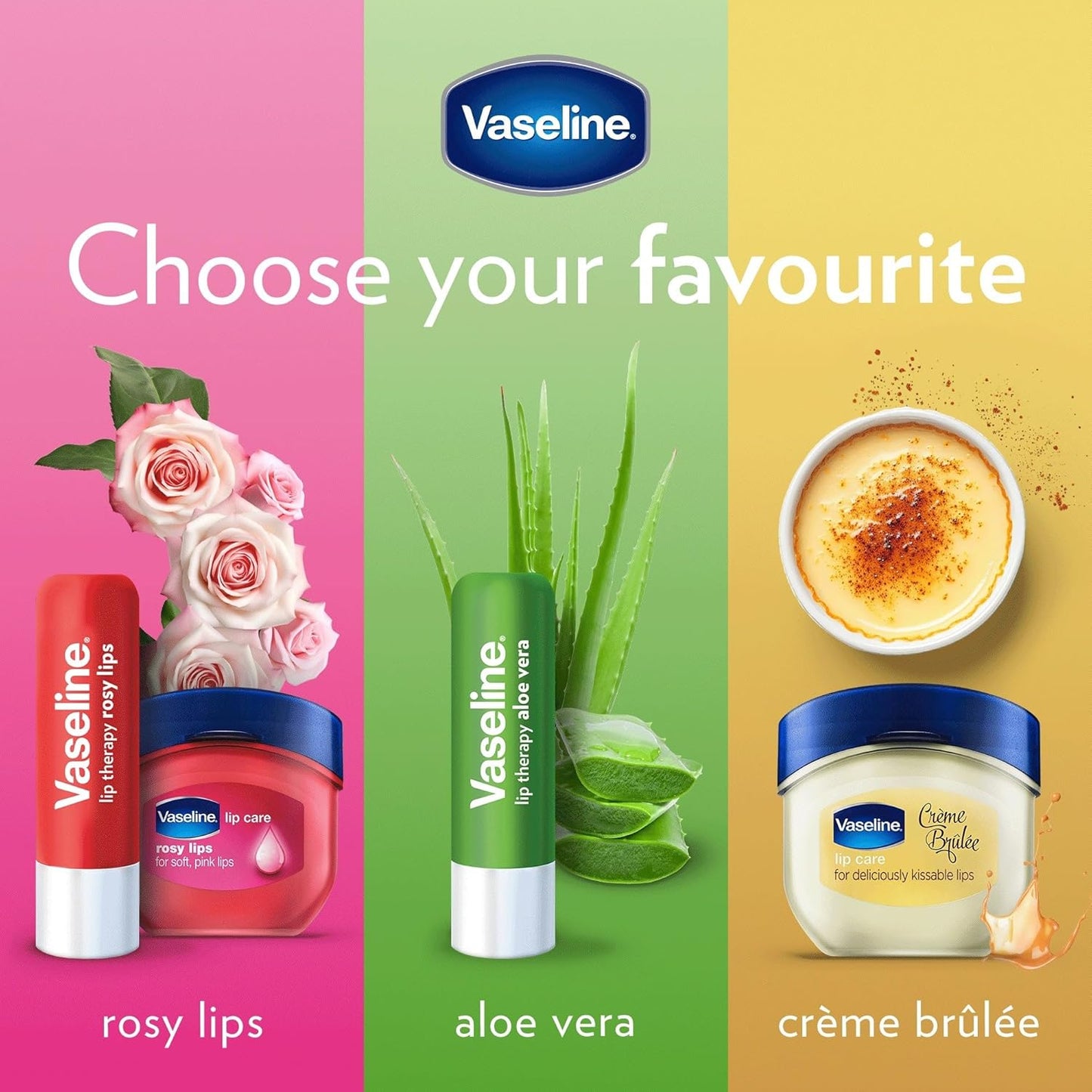 Vaseline Vas Lip Therapy, . 25oz - Rosy