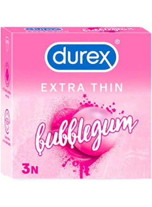 3 Pieces Extra thin Bubblegum Flavoured
