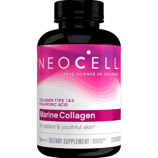 NeoCell Marine Collagen, Hyaluronic Acid, Vitamin C, Magnesium, & Zinc (120 ct)