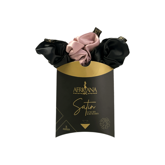 AFRICANA SATIN SCRUNCHIES 3PCS