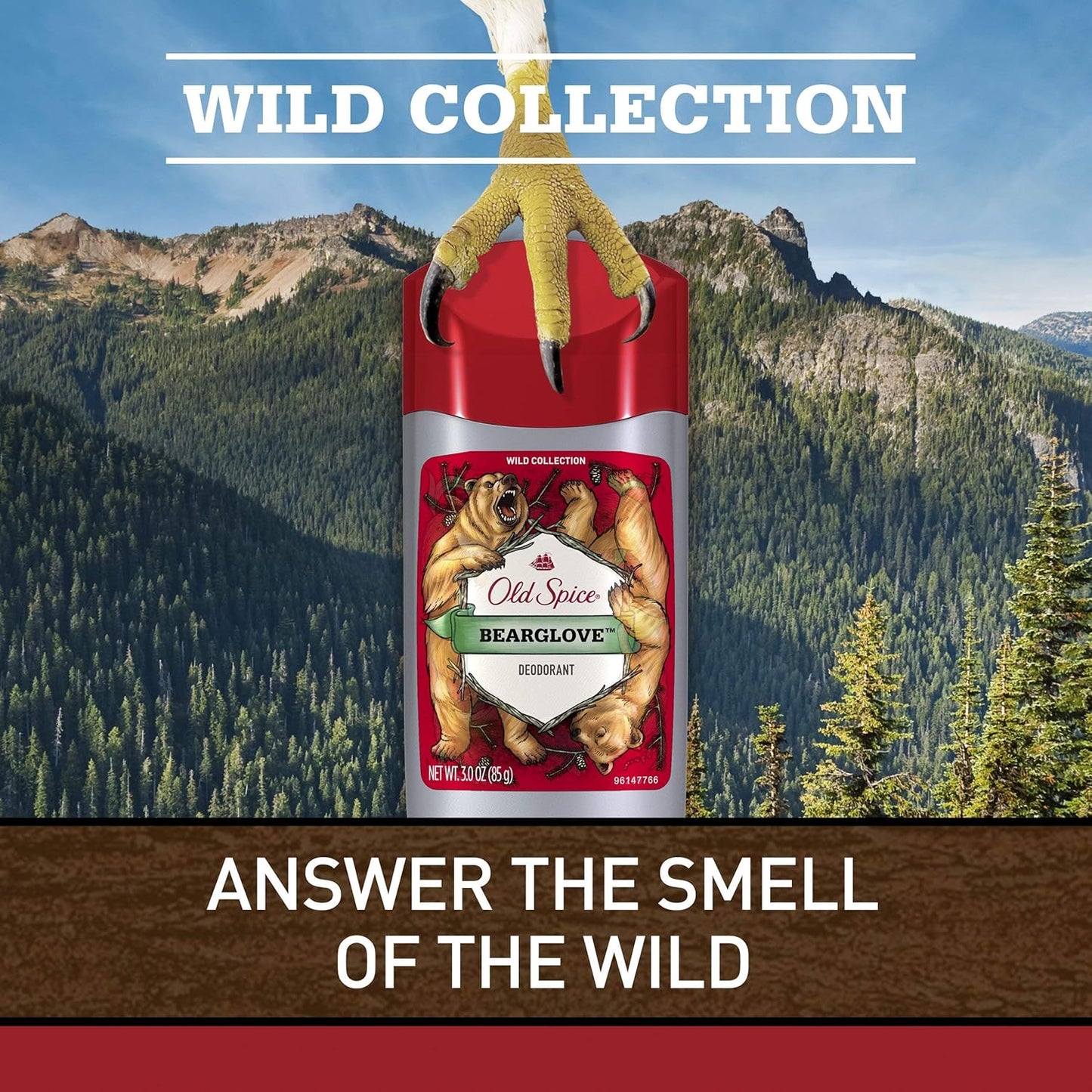 Old Spice Wild Collection Bearglove Solid Deodorant, 85 g