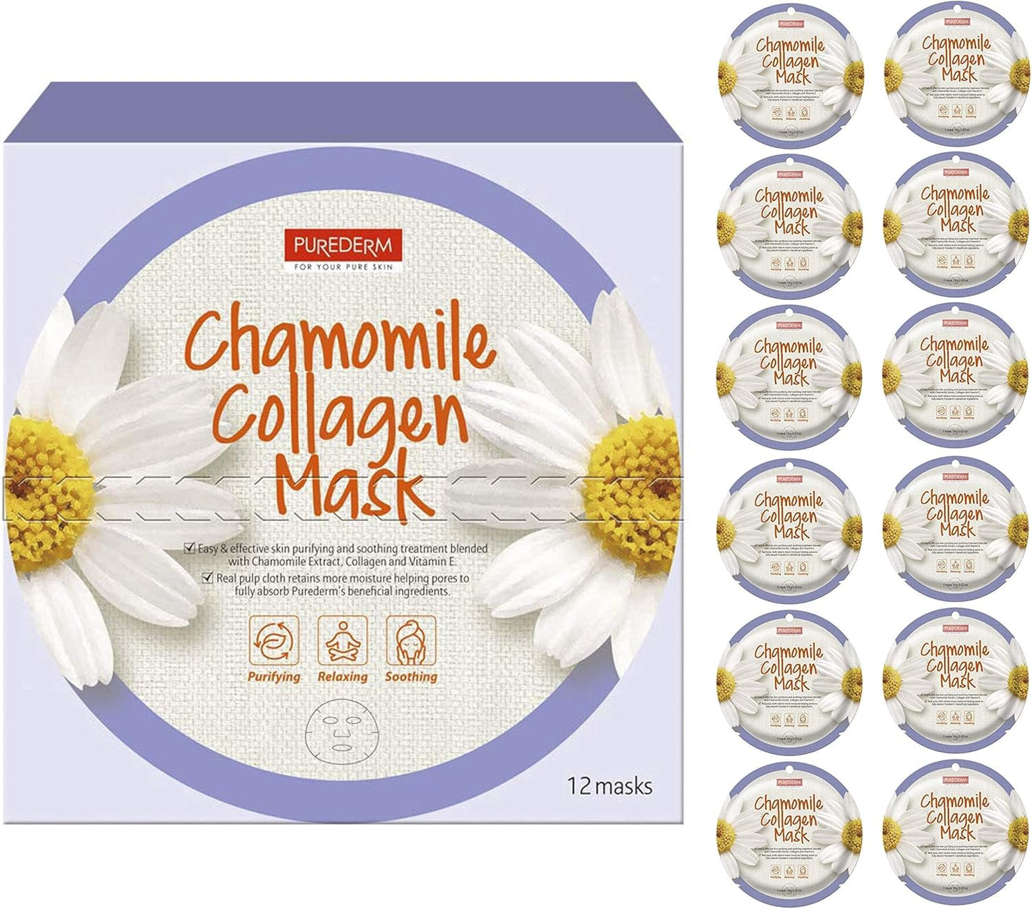 Purederm Chamomile Collagen Sheet Mask