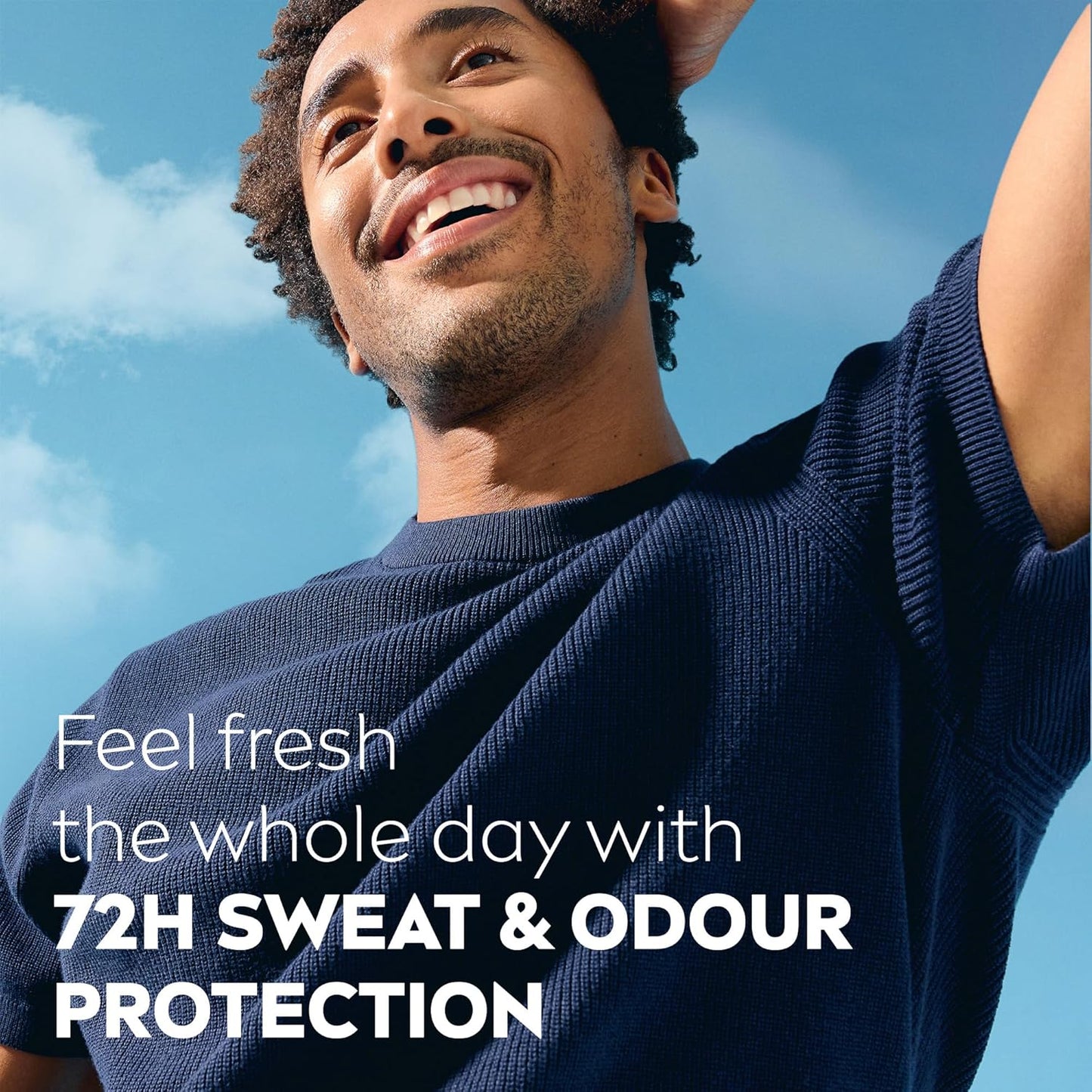 NIVEA MEN Fresh Active, Antibacterial Deodorant Roll-On 50ml for Men, 72H Protection, with Infini Fresh Formula, Long-Lasting Freshness