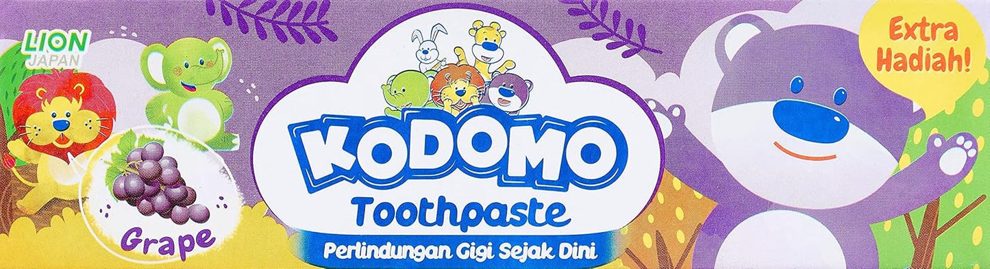 Kodomo Lion Grape Flavoured Toothpaste - 45 gm