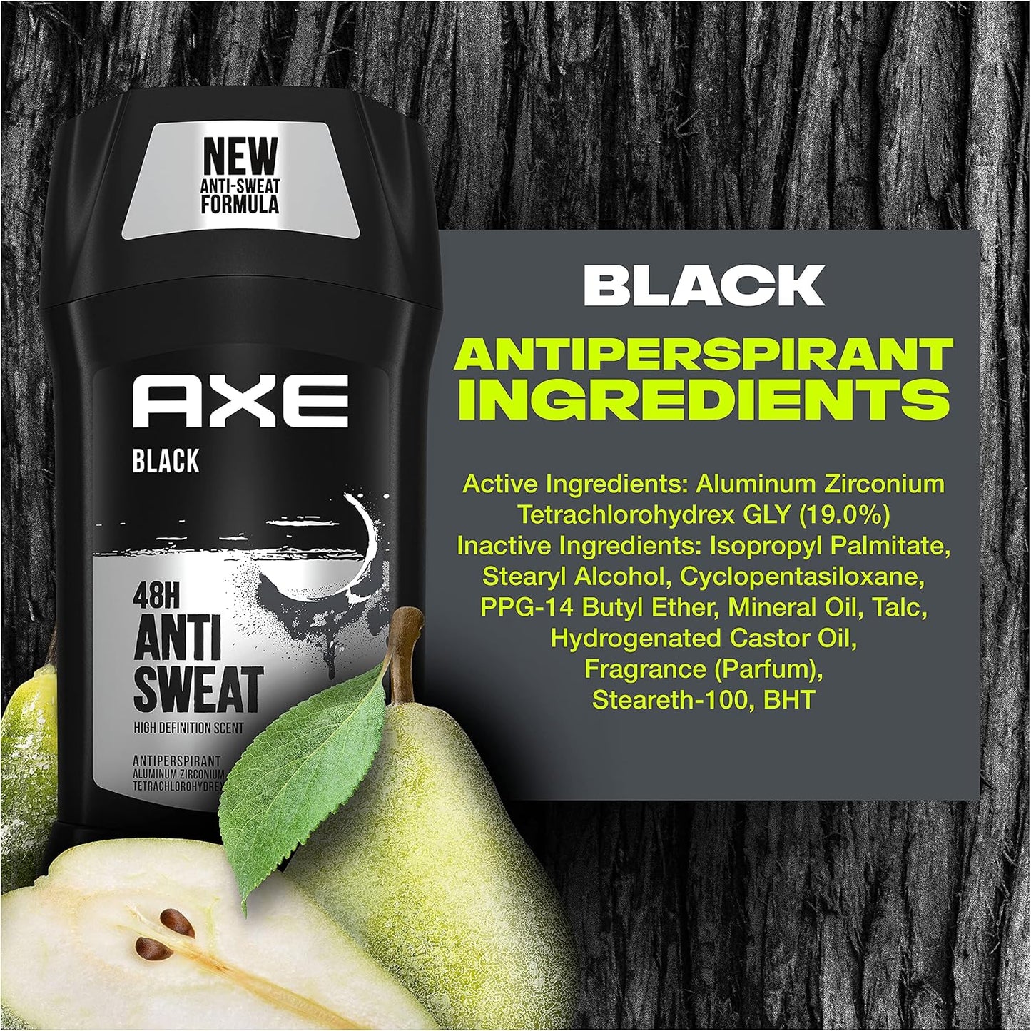 AXE Black Antiperspirant Deodorant Stick for Men 2.7 oz - 76g