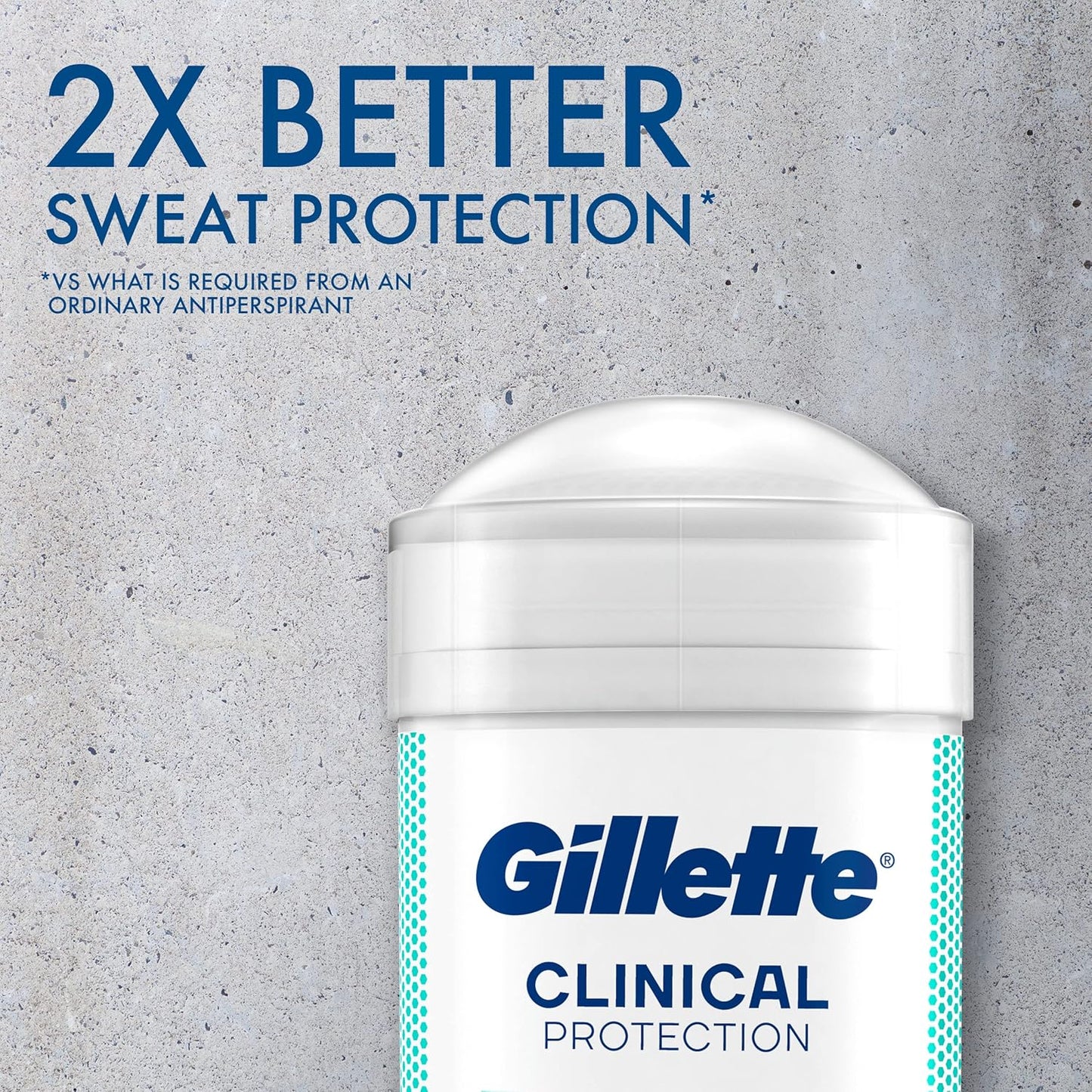 Gillette Clinical Deodorant for Men, Extra Fresh Scent, Advanced Solid Formula - 48g