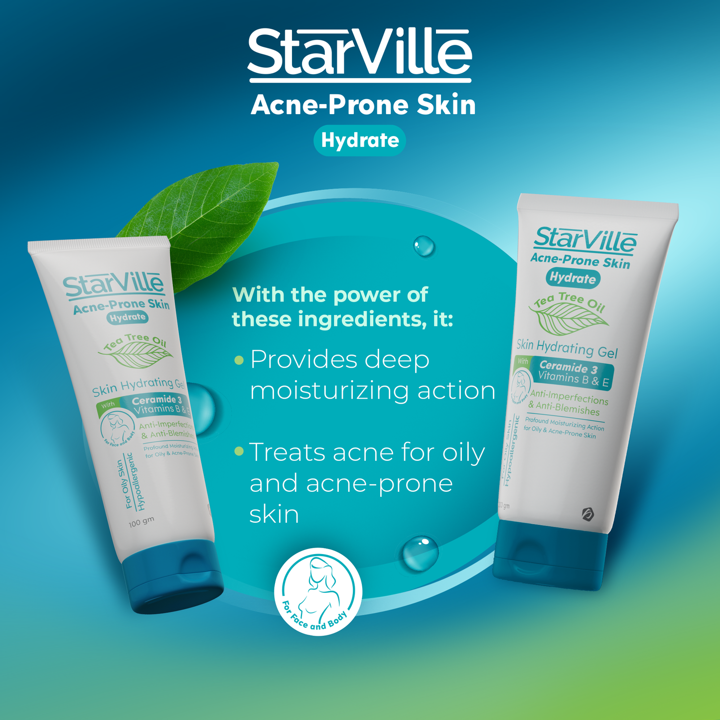 Starville Acne-Prone Skin Hydrating 200 gm