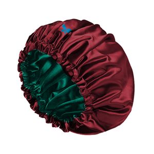 Bless Satin bonnet maroon