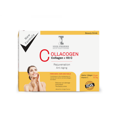 COLLACOGEN FOR HEALTHY HAIR SKIN & NAILS ( MARINE COLLAGEN 10 GM + VITAMIN C 60 MG ) 30 SACHETS