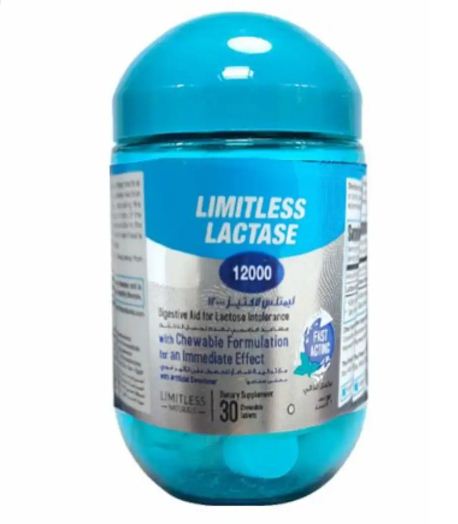 LIMITLESS LACTASE 12000UNIT 30TAB
