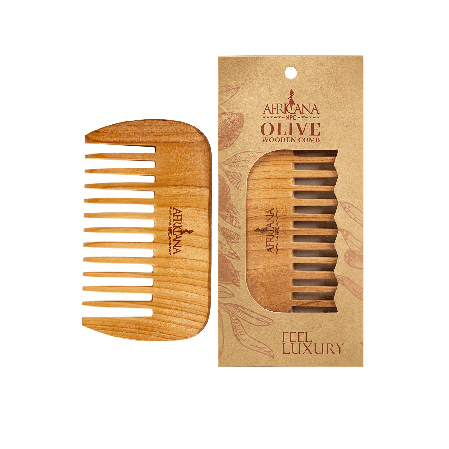 Africana Olive Wooden Comb