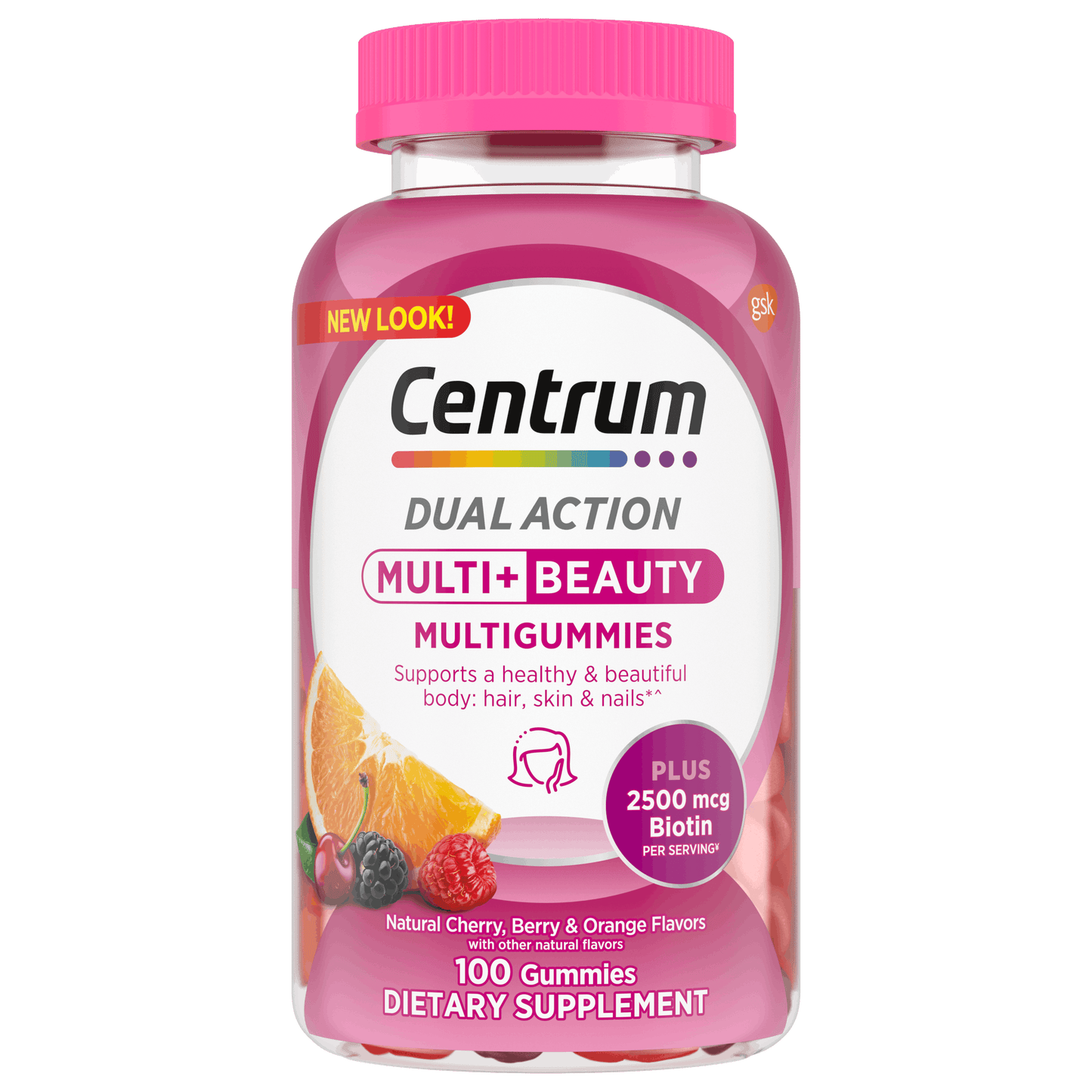 Centrum MultiGummies, Multi+Beauty Multivitamin Gummies,100 Gummies