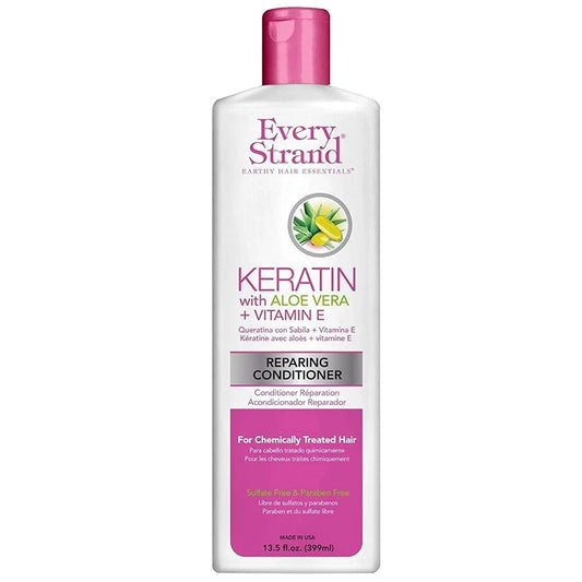 EVERY STRAND Keratin with Aloe Vera + Vitamin E Repairing Conditioner / 13.5 oz 399 ml