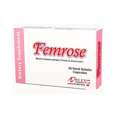 FEMROSE 80 MG CIMICIFUGA RACEMOSA ( BLACK COHOSH ) 30 CAPSULES