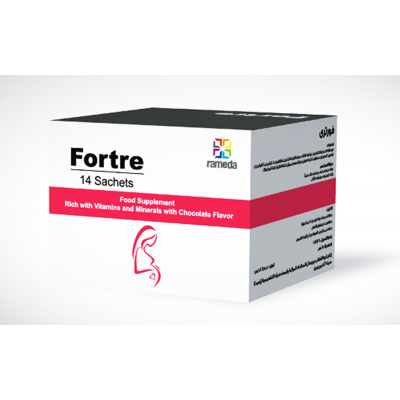 FORTRE FOOD SUPPLEMENT ( LACTOFERRIN + MULTIVITAMINS + MINERALS ) CHOCOLATE FLAVOR 10 SACHETS