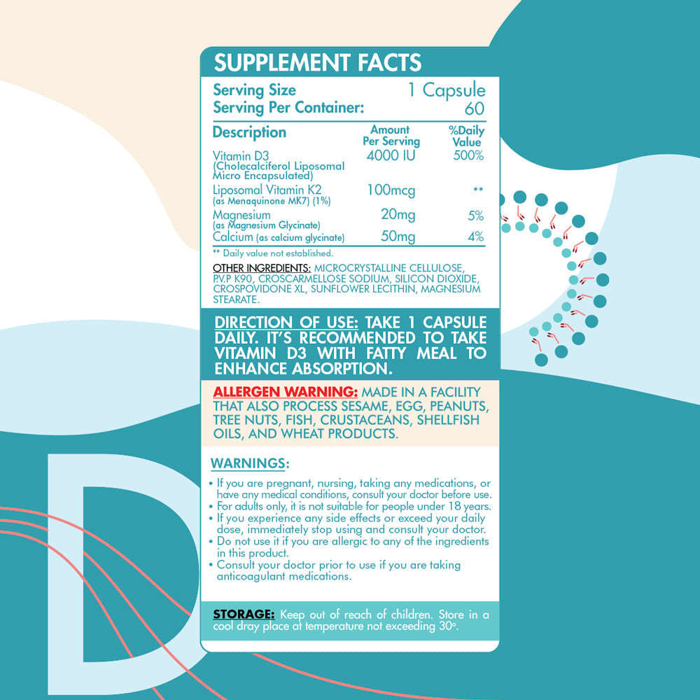 Liposomal D3+K2 -60Serv.-60Capsules