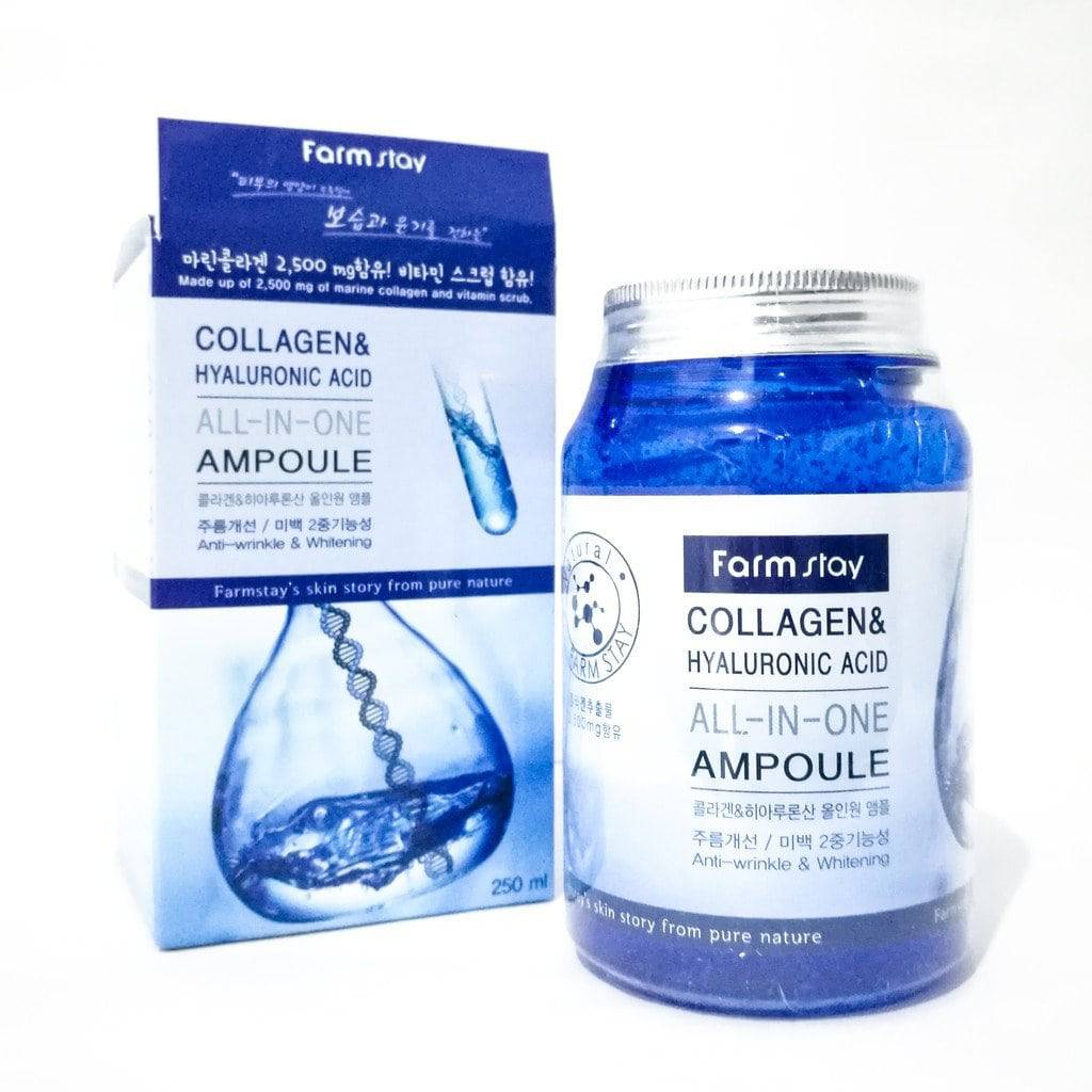 Farmstay collagen and hyaluronic acid All in One AMPOULE 250 ml