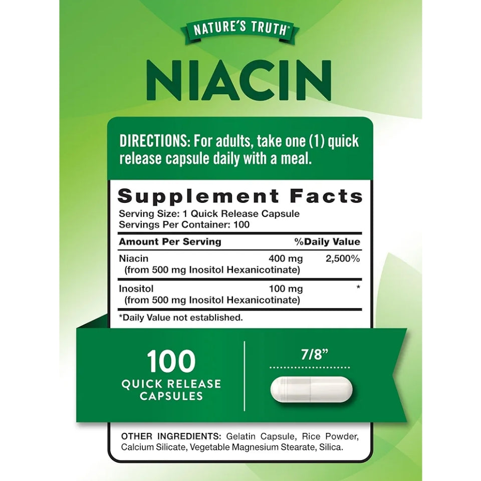 Nature's Truth Niacin 500Mg