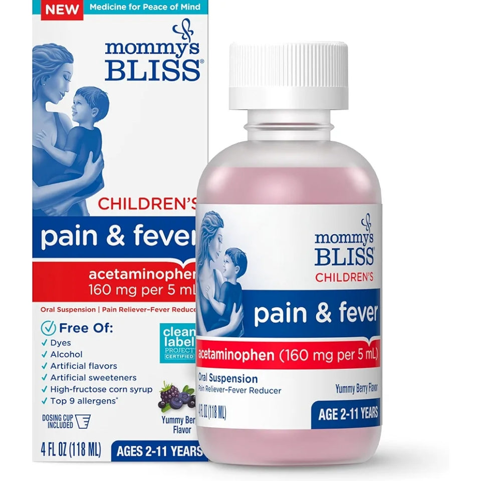 Mommy's Bliss Children's Pain and Fever Reducer 118ml (ages 2-11 years)