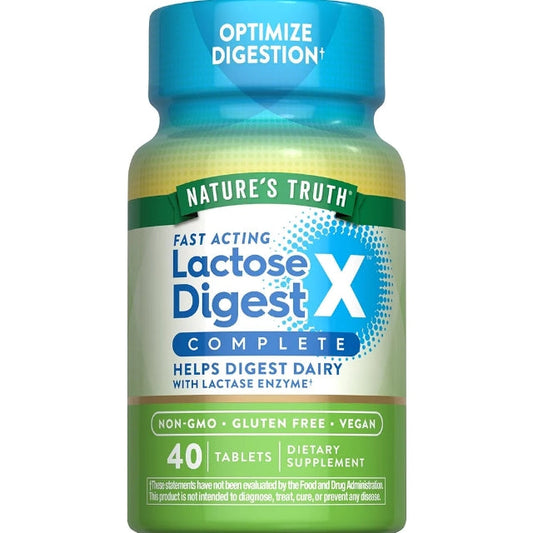 Nature's Truth Lactose Digest Tablets | 40 Pills | with Lactase Enzyme