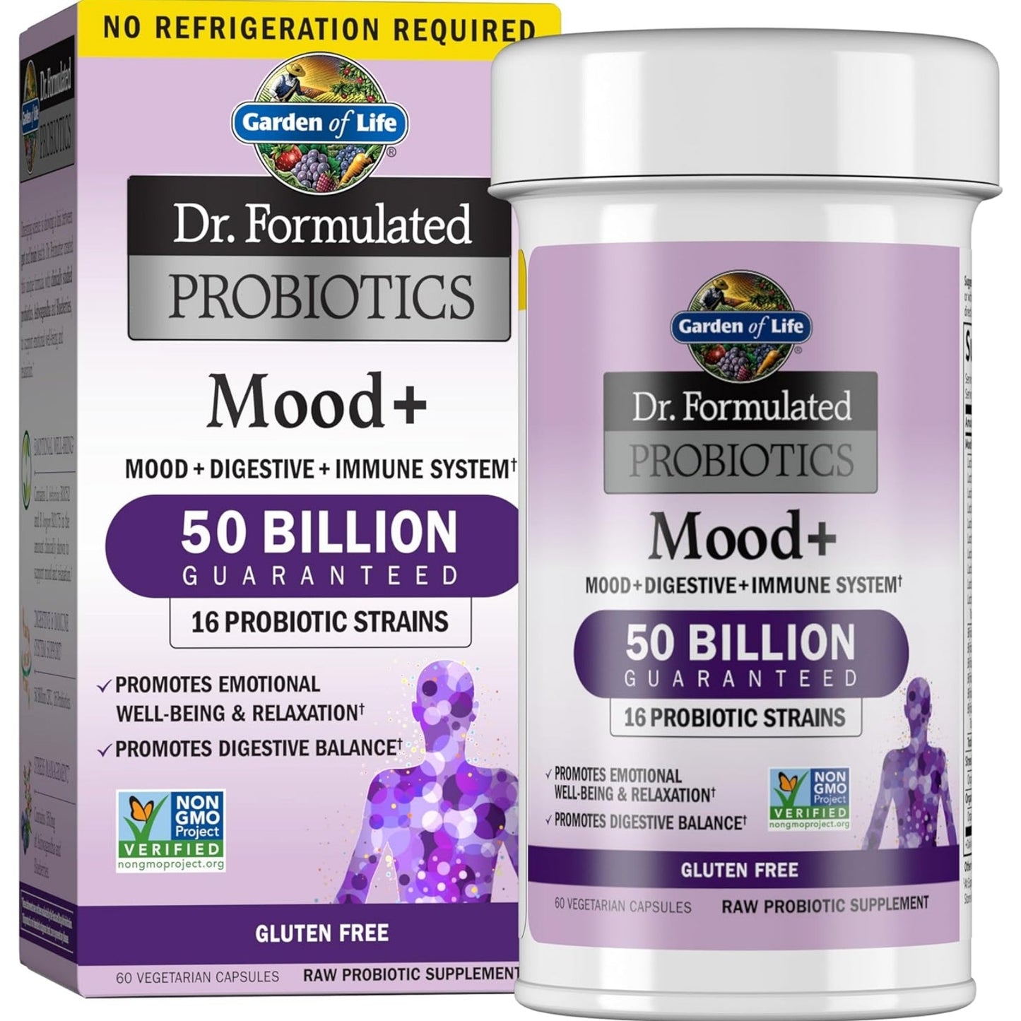 Mood+ Dr Formulated Acidophilus Probiotic Supplement - 60 Veggie Caps