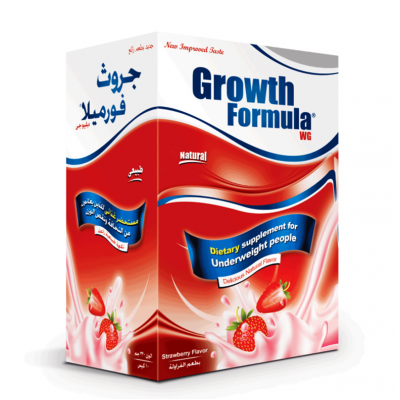 GROWTH FORMULA WG POWDER FOR UNDERWEIGHT PEOPLE STRAWBERRY FLAVOR 400 GM