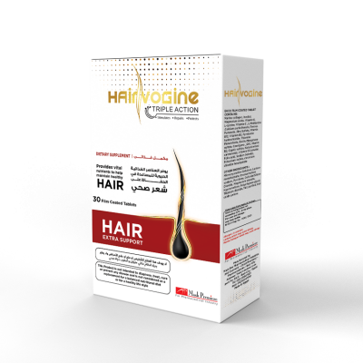 HAIRVOGINE TRIPLE ACTION FOR HEALTHY HAIR, SKIN & NAILS 30 FILM-COATED TABLETS