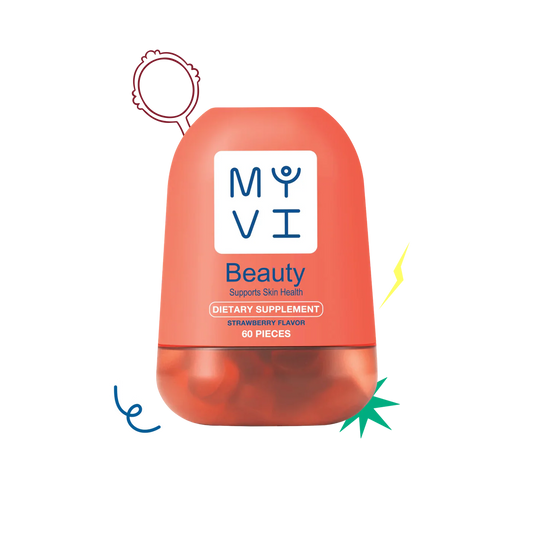 MY VI BEAUTY DIETARY SUPPLEMENT 60PC STRAWBERRY FLAVOR