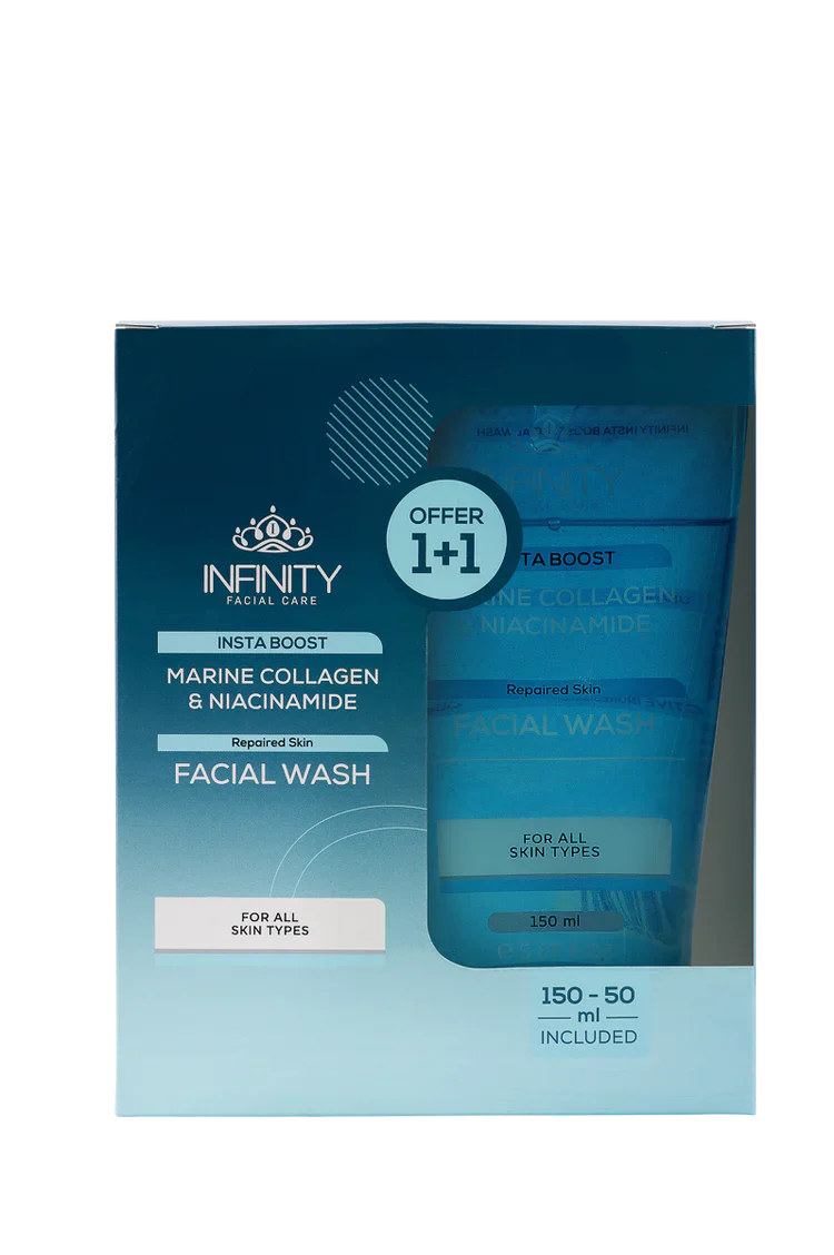 INFINITY INSTA BOOST FACIAL WASH 150ML +INFINITY INSTA BOOST FACIAL WASH 50ML(OFFER)