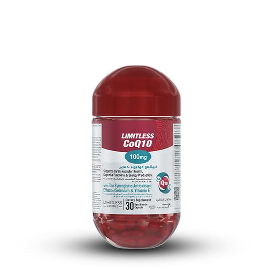 LIMITLESS CO Q10 100MG 30 HARD GELATIN CAPSULES