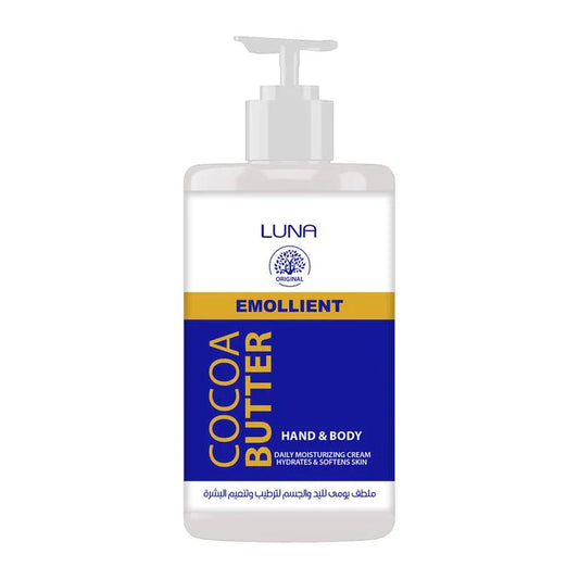 Luna Emollient Cream For Hand & Body - Cocoa Butter - 300 Ml