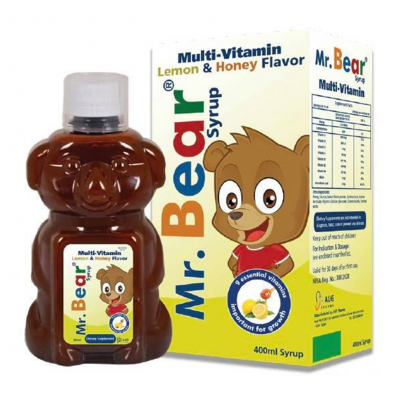 MR. BEAR MULTI-VITAMIN LEMON & HONEY FLAVOR SYRUP 160 ML