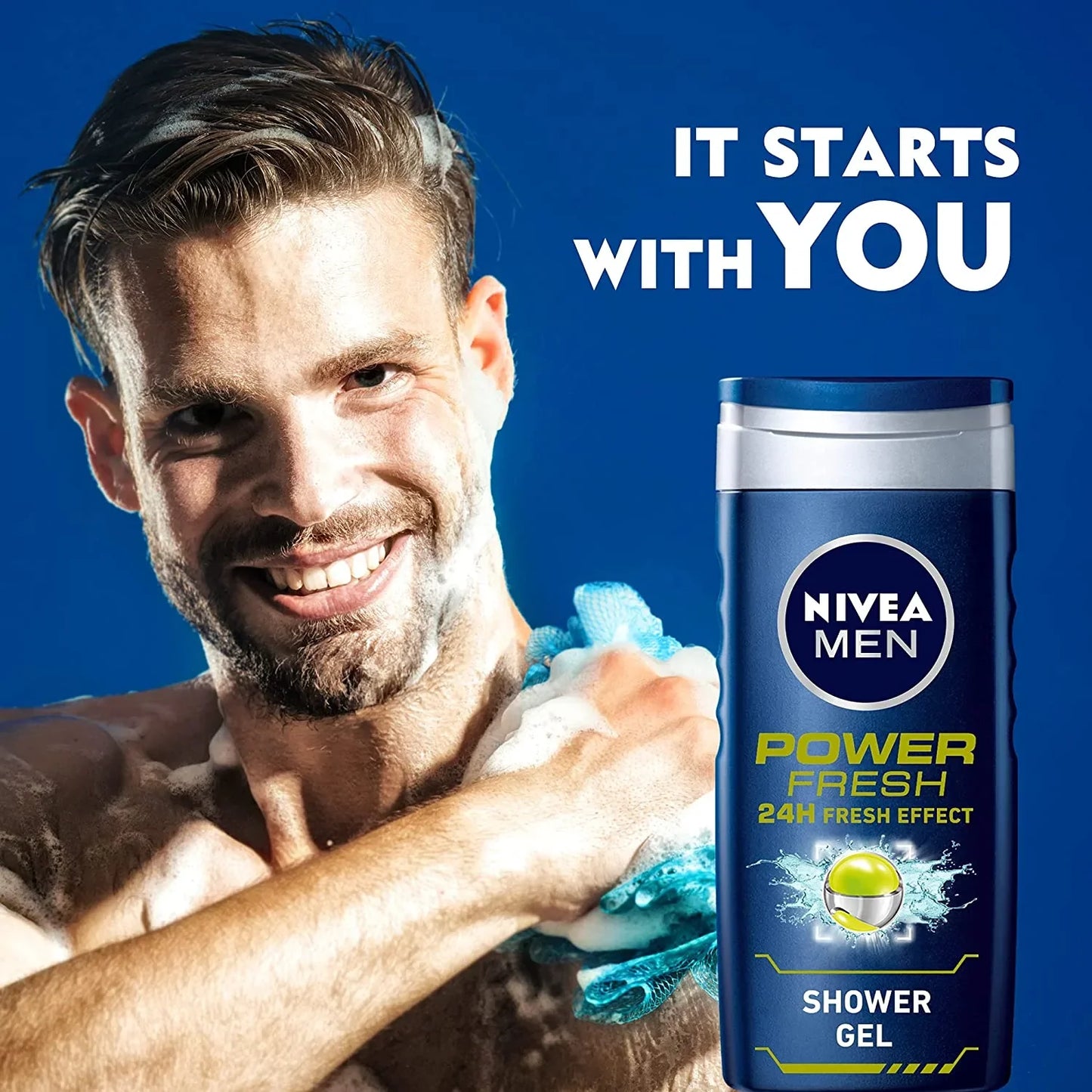 NIVEA MEN SHOWER GEL POWER FRESH 250ML