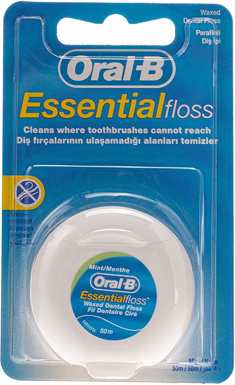 ORAL-B ESSENTIAL FLOSS WAXED 50M
