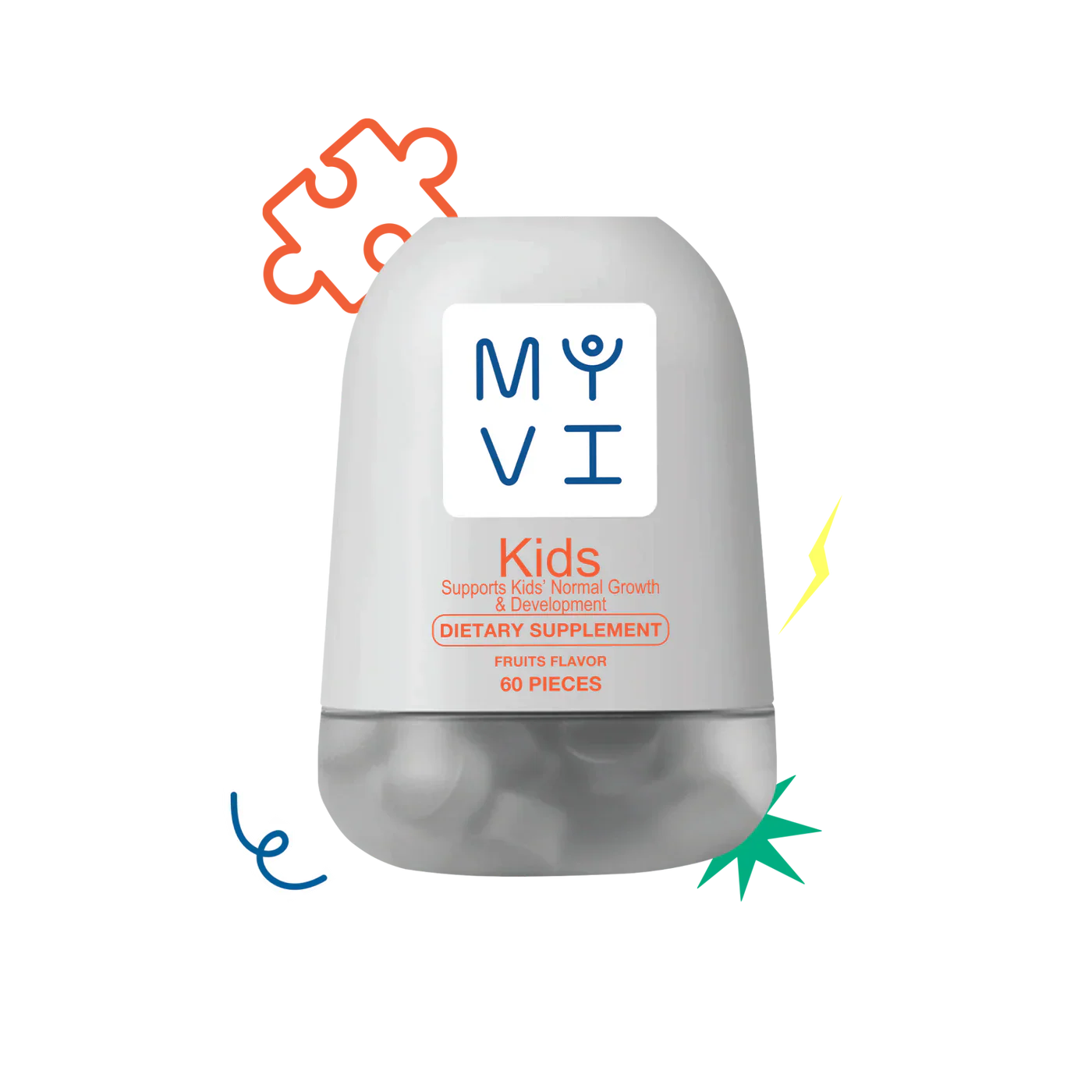 MY VI KIDS DIETARY SUPPLEMENT 60PC FRUITS FLAVOR