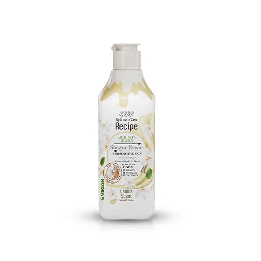 Eva Recipe Shower Cream For Sensitive Skin Vanilla Scent 370 Ml