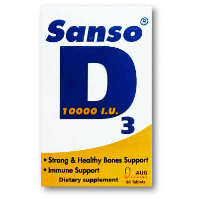 SANSO D3 VITAMIN D3 10000 IU ( CHOLECALCIFEROL ) 60 TABLETS