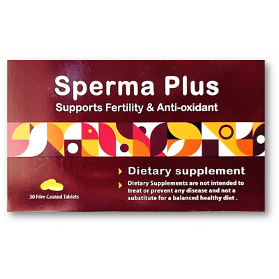 SPERMA PLUS ( ACETYL L-CARNITINE + ARGININE ASPARTATE + COENZYM Q10 + LYCOPENE + GINSENG EXT. POWDER + FOLIC ACID + VIT. C + VIT. E + VIT. B1 + VIT. B12 + ZINC SELENIUM ) 30 FILM COATED TABLETS